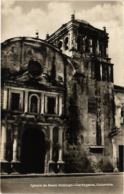 PC KOLUMBIEN, CARTAGENA, SANTO DOMINGO, Vintage ECHTFOTO Postkarte (b60040)