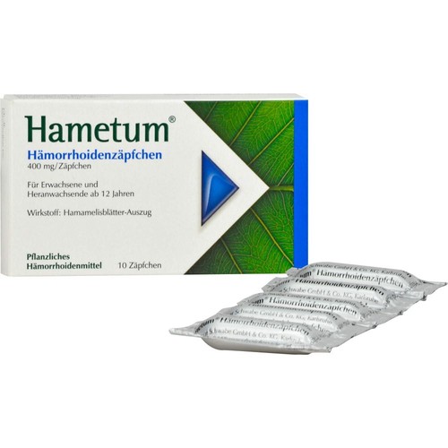 HAMETUM Hämorrhoiden Zäpfchen 10 St PZN 07619493 - Bild 2 von 4