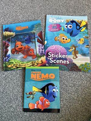 New Finding Nemo Sticker Scenes - Used Magical Story & Small Book