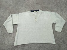Vintage Fieldmaster Pullover Mens 2XL Gray Sweater 100% Cotton Made in USA