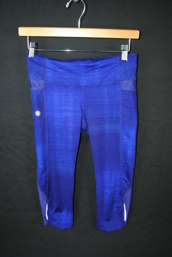 Athleta Icy Haze Be Free Knicker Workout Yoga Blue Size XS |16" Pockets - 第 1/5 張圖片