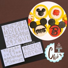 Alphabet Letters Uppercase / Lowercase Numbers Silicone Mold, 3 pieces set.