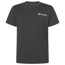 Costa Emblem Waves Marlin T-Shirt (2X)- Dark Heather