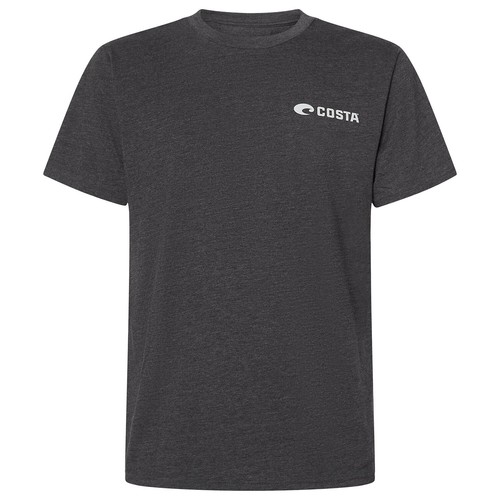 Costa Emblem Waves Marlin T-Shirt (XL)- Dark Heather