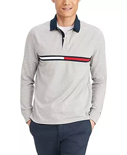 Tommy long sleeve clearance polo