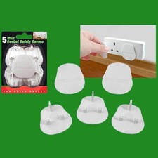 5x UK Mains Wall Socket Safety Protection Cover Baby Infant Toddler Child Proof