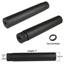 1/2"x28 TPI 7" Barrel Extension Compensator Solid Tube Muzzle Brake