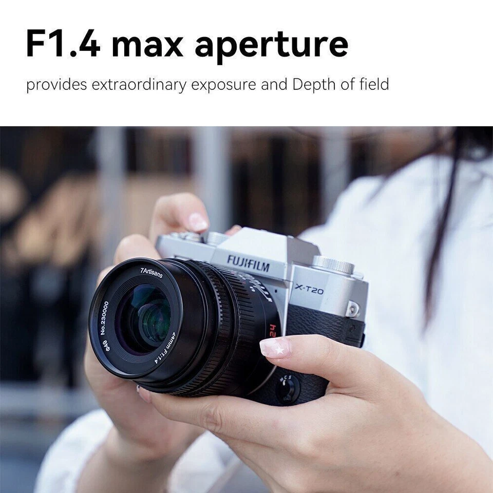 7artisans 24mm F1.4 Manual Foucs Lens For Sony E /Fuji X /Nikon Z /M43/Canon - Image 2 of 4