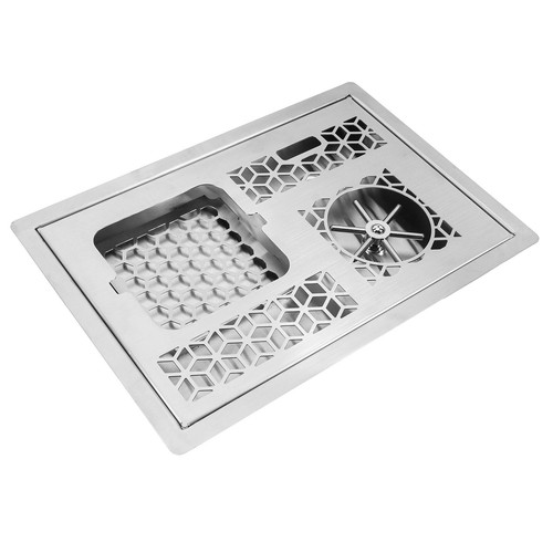 Silver Stainless Steel Automatic Glass Rinser / Washer / Drain Board / Drip Tray - Picture 9 of 19