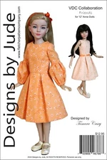 VDC Friends, Doll Clothes Sewing Pattern for 12" articulated Anne Dolls, Tonner