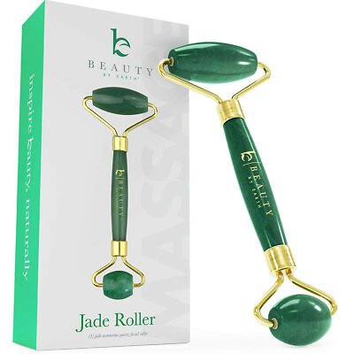 Jade Roller for Face - Face & Neck Massager for Skin Care, Facial Roller to Pres