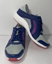 Aetrex Walking Shoes Lace Up Arch Support Womens Size 6.5 Euro 39 Navy Gray