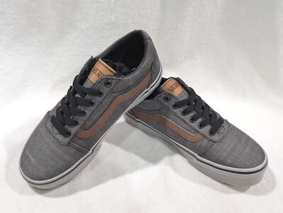 Vans Ward Black/Grey Textile Boy's Skate Shoes Assorted Sizes
