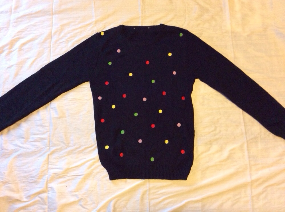 Vintage Polka Dot Retro Knit Kitschy 