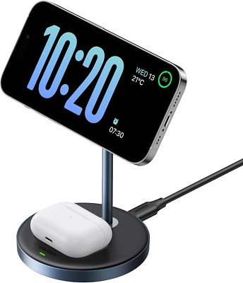 Magflow 2-In-1 Magnetic Wireless Charging Station Compatible with Iphone 16 1...