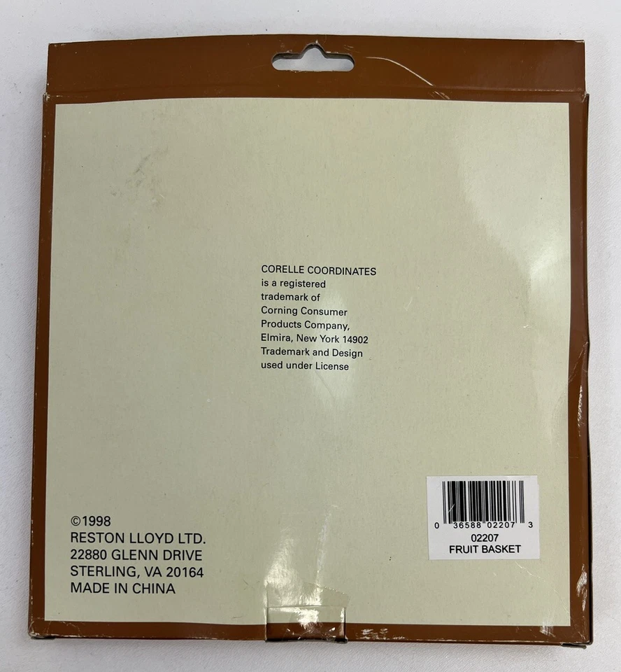 CORELLE FRUIT BASKET 8" MELAMINE TRIVET / HOT PLATE - Image 3 of 3