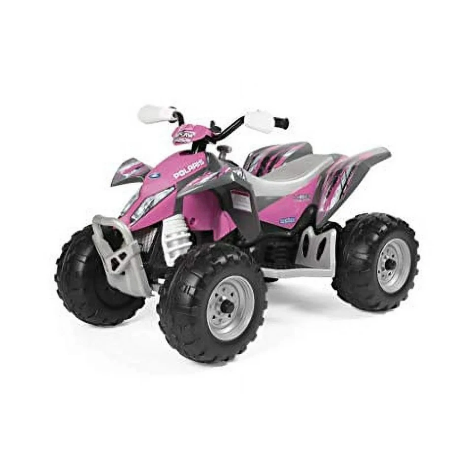 Vehículo todo terreno Polaris Outlaw MXR 450 12V alimentado por batería, edades 3+, rosa Foto 2 de 4