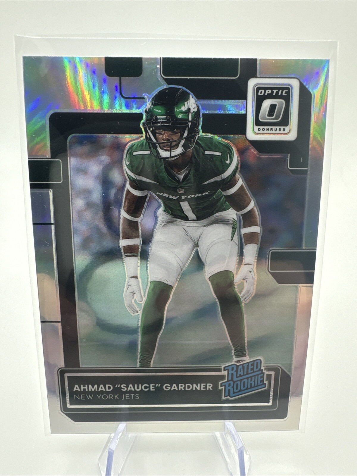 2022 Panini Donruss Optic - Rated Rookie Holo Prizm #228 Ahmad Gardner (RC)