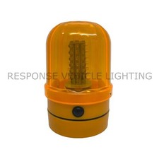 ROTATING LED STROBE BEACON BATTERY POWERED MAGNETIC FLASHING LIGHT HGV TAXI