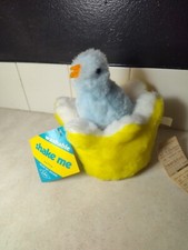 NEW NOS Vtg EDEN Pastel Plush Chick Baby Toy Brand New With Tags From 1980