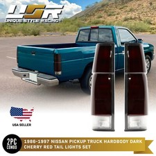 Dark Redsmoke Rear Tail Light Set For 1986-1997 Nissan Pickup Truck Hardbody Dark Redsmoke Rear Tail Light Set For 1986-1997 Nissan Pickup Truck Hardbody