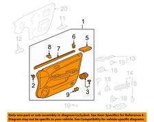 HONDA OEM 04-05 Accord Front Door Interior Tr...