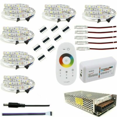 LED Strip 10m 20m 25m 30m RGB RGBW RGBWW Set 5050 LED Tape Light Touch remote
