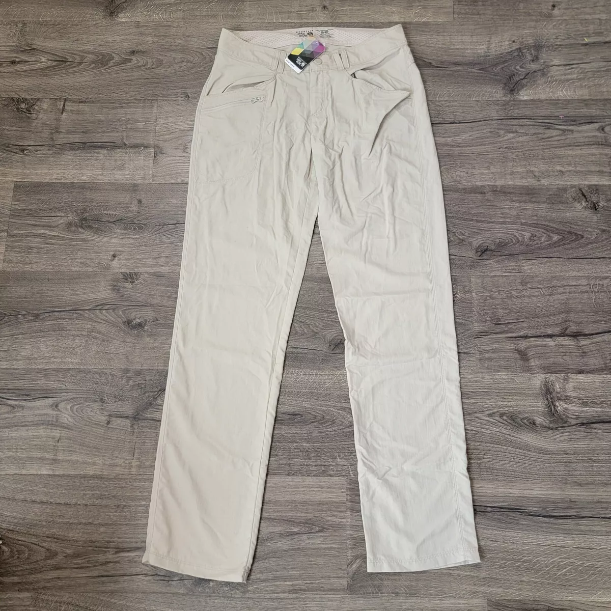 Mountain Hardwear Ramesa Hiking Pants Womens Sz 8/40 Beige Nylon