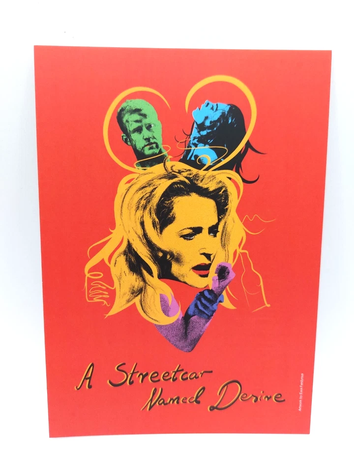 2 x A Streetcar Named Desire promo art cards (Gillian Anderson National Theatre) - Image 3 of 3