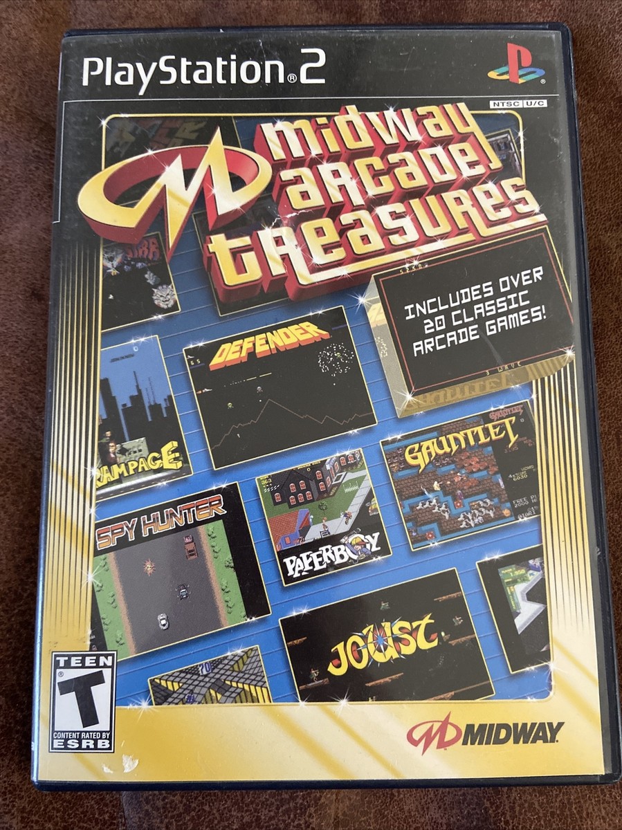Midway Arcade Treasures Sony PlayStation 2 2003 PS2 Complete CIB