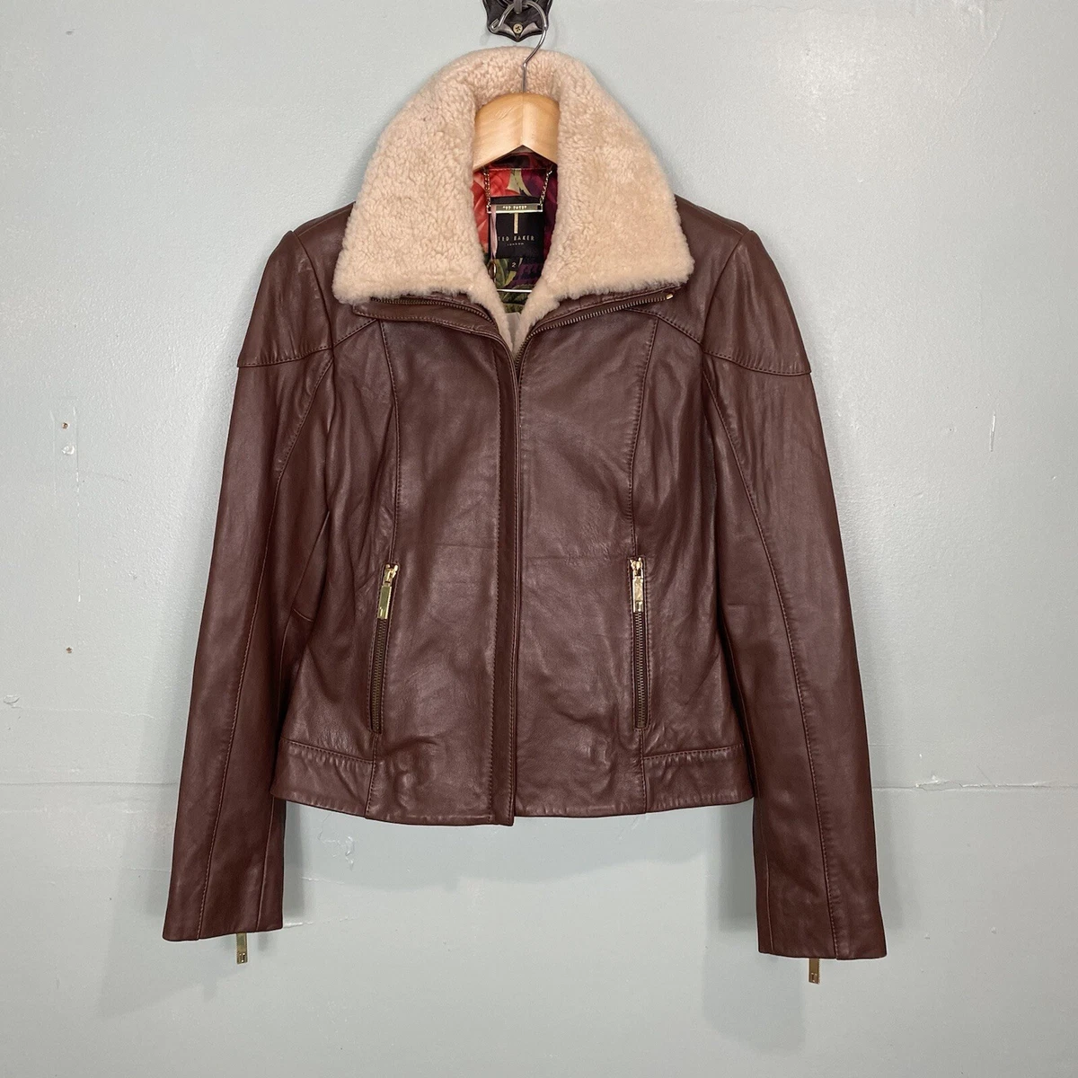Ted baker shearling jacket sale