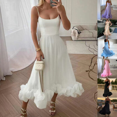 Large Flower Swing Dress-Three-dimensional Flower A- Line Skirt -Womens Clothing