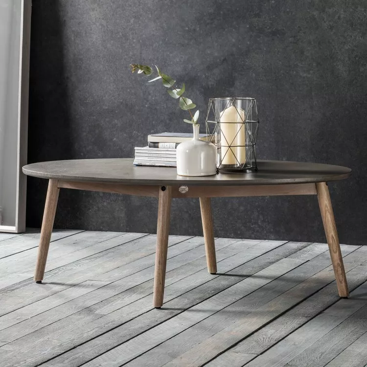Bergen oval coffee table deals