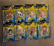 Heroes Of Goo Jit Zu minis Sonic Complete Set Of 8 Knuckles Tails Shadow 2.5"