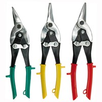 Blechscheren Kraftschere 3-Er SET Figurenschere Blech Schere Gerade Links Rechts