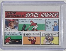 2022 Topps Heritage BRYCE HARPER 1973 Topps Comics Insert #73TC-11 Phillies SP