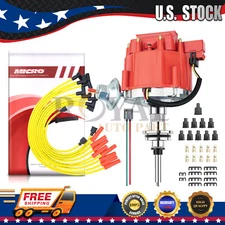 MAS HEI Distributor &SparkPlug Wire& Free Pig Tail for Mopar Chrysler Dodge273