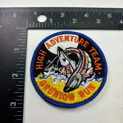 HIGH ADVENTURE TEAM GRUNION RUN Patch Fish 44MY