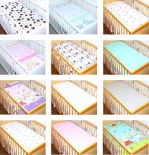 Spannbettlaken 70x140 60 x 120 cm Bettlaken f&uuml;r Baby Kinder Bett 100% Baumwolle