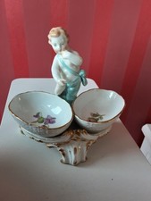 Vintage KPM Berlin Porzellan Putto Menage Doppelschale - Der Salzlecker