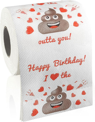 Love Poop Toilet Paper - Hilarious Valentine'S Day Gag Gift Roll with ''I Love th