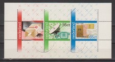 Nederland Netherlands 1223 sheet blok used 100 jaar PTT diensten 1981