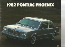 Original 1982 Pontiac Phoenix Dealer Sales Brochure Catalog
