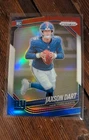 2025 Panini Prizm Football Jaxson Dart Red White Blue Parallel Rookie Giants RC