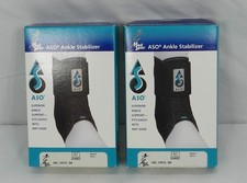 2 - Med Spec ASO Ankle Stabilizer Size Small - White - NEW