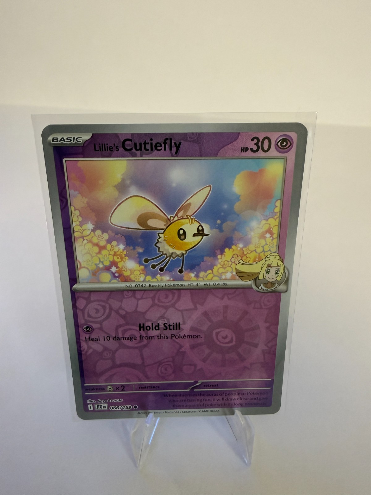 Lillie's Cutiefly 066/159 Reverse Holo Pokemon Journey Together Reverse NM