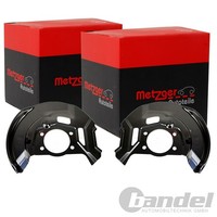 2X Metzger Spritzbleche Bremsscheiben Vorne Passend FÜR Nissan Qashqai Renault