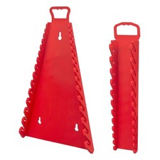 C&T 2 Pack Magnetic Wrench Organizer,Magnetic Holder, SAE 2 pack, red 