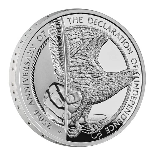 250th Anniversary American Declaration of Independence 1 oz Silver Proof UK 2026