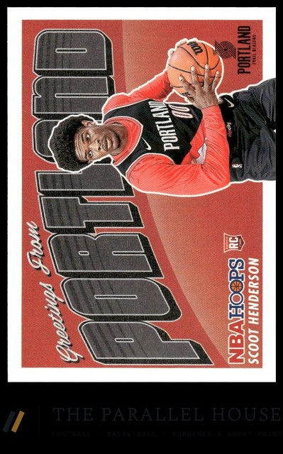 2023-24 Hoops #3 Scoot Henderson Rookie Greetings